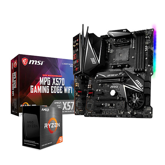 Kit upgrade PC AMD Ryzen 9 5950X + MSI X570 Gaming EDGE WIFI