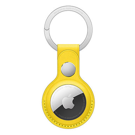 Accessoires montre et bracelet Apple Porte-Clés en cuir AirTag Citron de Meyer