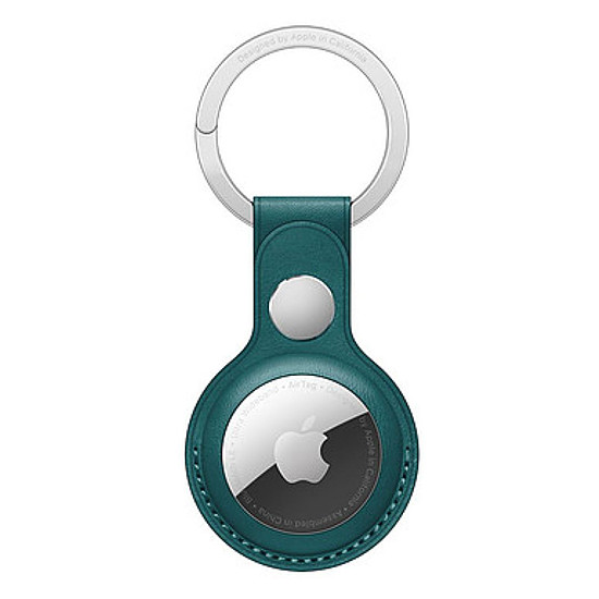 Accessoires montre et bracelet Apple Porte-Clés en cuir AirTag Vert Forêt