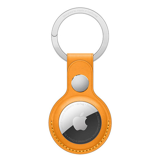 Accessoires montre et bracelet Apple Porte-Clés en cuir AirTag Pavot de Californie