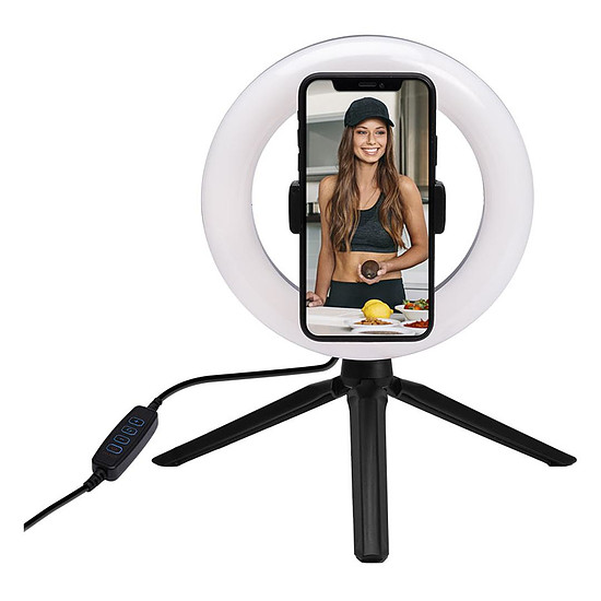 Autres accessoires BIGBEN Vlogging Kit Tripod + LED Light L