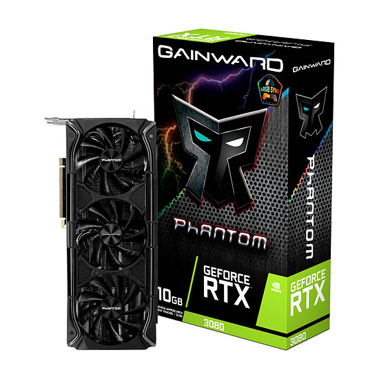 Carte graphique Gainward GeForce RTX 3080 Phantom+ (LHR)