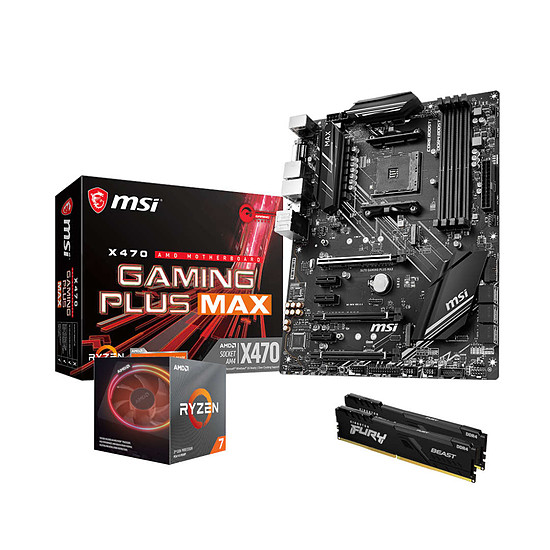 Kit upgrade PC AMD Ryzen 7 3700X - MSI X470 - Ram 16 Go 3600 MHz