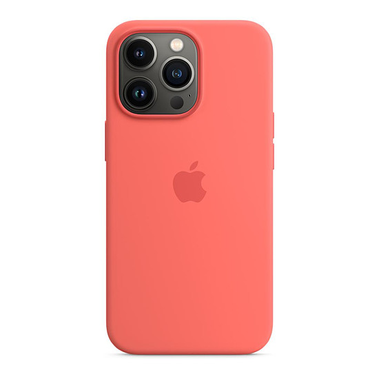 Coque et housse Apple Coque en silicone avec MagSafe pour iPhone 13 Pro - Pomelo rose