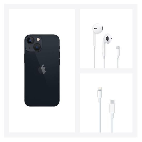 Smartphone reconditionné Apple iPhone 13 mini (Minuit) - 512 Go · Reconditionné - Autre vue