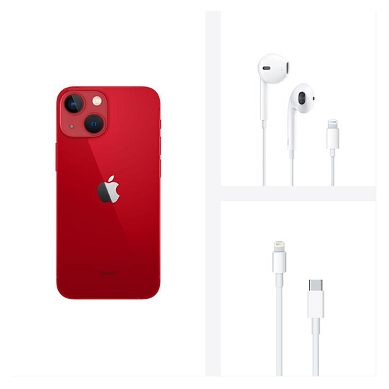 Smartphone reconditionné Apple iPhone 13 mini (PRODUCT)RED - 256 Go · Reconditionné - Autre vue