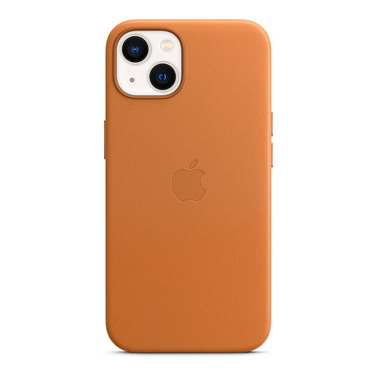 Coque et housse Apple Coque en cuir avec MagSafe pour iPhone 13 - Ocre