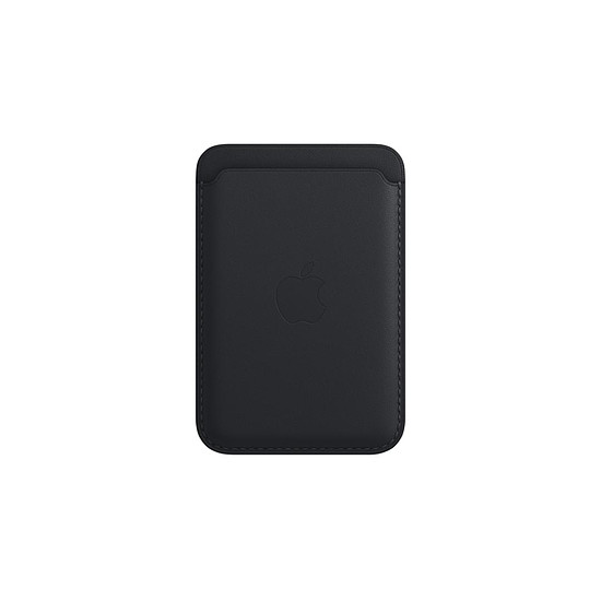 Coque et housse Apple Porte-cartes en cuir avec MagSafe pour gamme iPhone 13  - Minuit