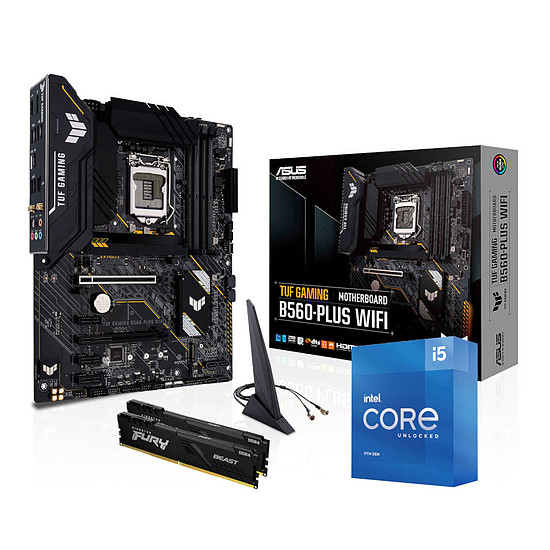 Kit upgrade PC Intel Core i5 11600K - Asus B560 - RAM 16Go