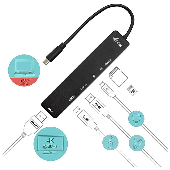 Adaptateur USB i-tec USB-C Travel Easy Dock - Autre vue