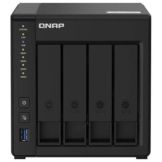 Serveur NAS QNAP NAS TS-451D2-2G  + Switch 2,5 GBE QSW-1105-5T