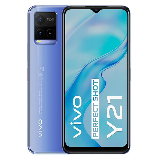 Smartphone et téléphone mobile Vivo Y21 (Bleu) - 64 Go