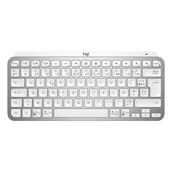 Clavier PC Logitech MX Keys Mini - Gris pâle