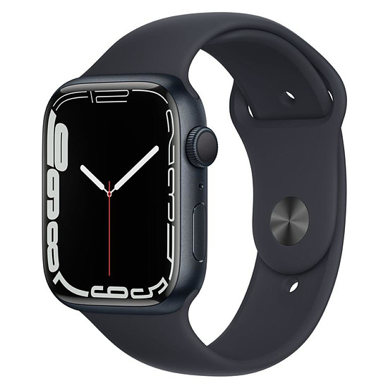 Montre connectée Apple Watch Series 7 Aluminium (Minuit - Bracelet Sport Minuit) - GPS - 45 mm