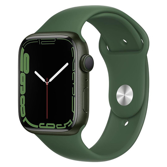 Montre connectée Apple Watch Series 7 Aluminium (Vert - Bracelet Sport Vert) - GPS - 45 mm