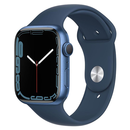 Montre connectée Apple Watch Series 7 Aluminium (Bleu - Bracelet Sport Bleu) - GPS - 45 mm