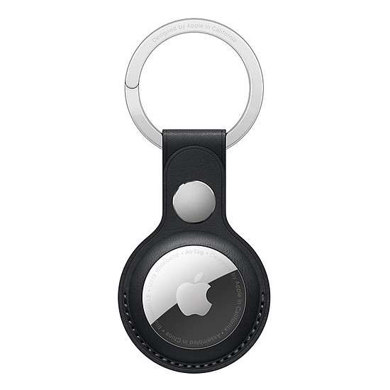 Accessoires montre et bracelet Apple Porte-Clés en cuir AirTag Minuit