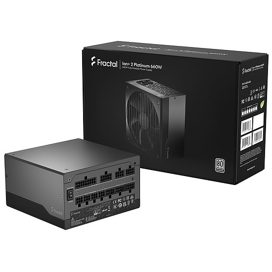 Alimentation PC Fractal Design Ion+ 2 660W - Platinium