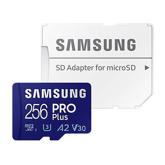 Carte mémoire Samsung PRO Plus microSD 256 Go