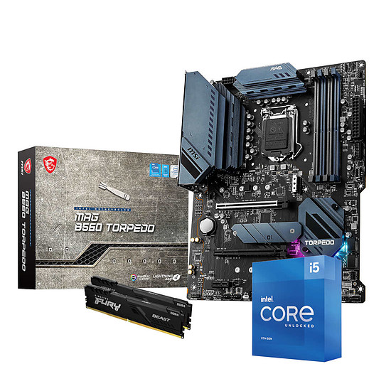 Kit upgrade PC Intel Core i5 11600K - MSI B560 - RAM 16 Go