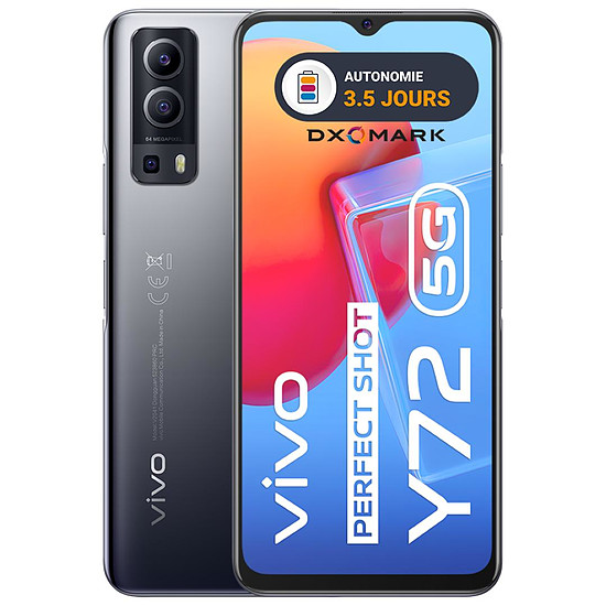 Smartphone Vivo Y72 5G (Noir) - 128 Go