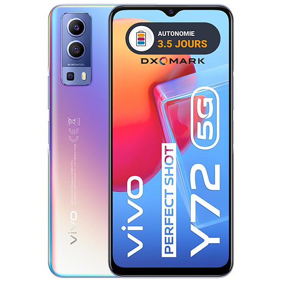 Smartphone Vivo Y72 5G (Bleu) - 128 Go