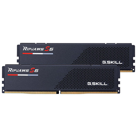 Mémoire G.Skill Ripjaws S5 Black - 2 x 16 Go (32 Go) - DDR5 5200 MHz - CL40