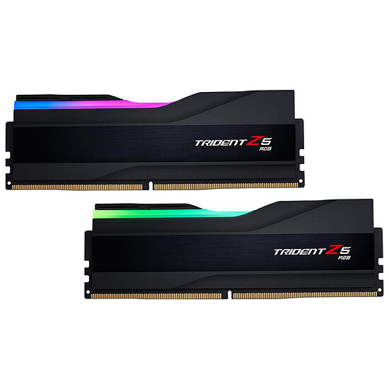 Mémoire G.Skill Trident Z5 RGB Black - 2 x 16 Go (32 Go) - DDR5 6000 MHz - CL32
