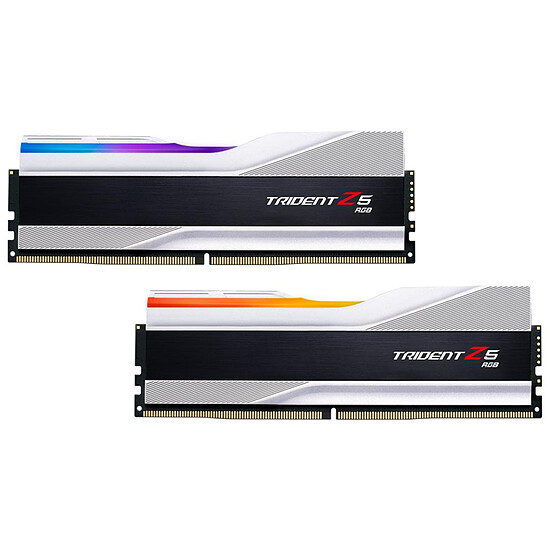Mémoire G.Skill Trident Z5 RGB Silver - 2 x 16 Go (32 Go) - DDR5 5600 MHz - CL36