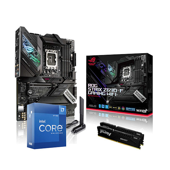 Intel Core i7 12700K - Asus Z690 - RAM 32 Go DDR5 - Kit upgrade PC
