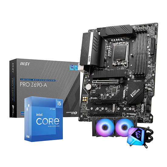 Kit upgrade PC Intel Core i5 12600K - MSI Z690 - AiO MSI C240