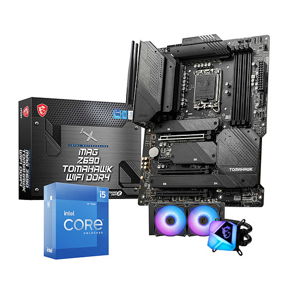 Kit upgrade PC Intel Core i5 12600K - MSI Z690 D4 - AiO MSI C240