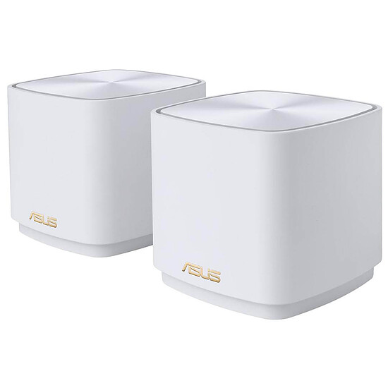Routeur et modem Asus ZenWiFi 6 (AX3000) pack de deux XD5 - blanc