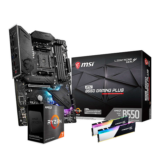 Kit upgrade PC AMD Ryzen 7 5800X - MSI B550 Gaming PLUS - RAM 16 Go 3600 MHz