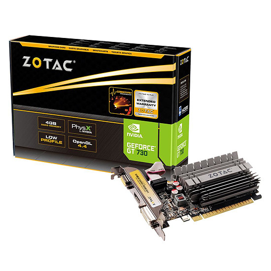 Carte graphique Zotac GeForce GT 730 4GB Zone Edition