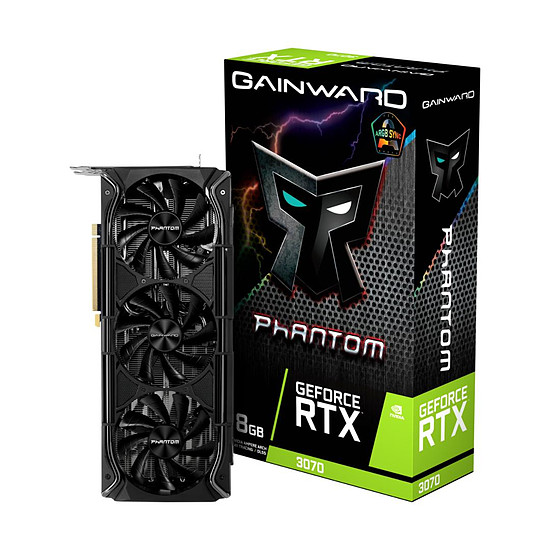Carte graphique Gainward GeForce RTX 3070 Phantom+ (LHR)