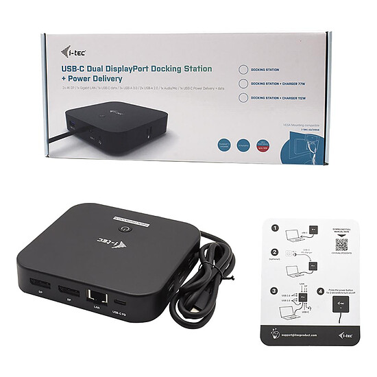 Adaptateur USB i-tec USB-C Dual Display DS + Power Delivery 100W - Autre vue