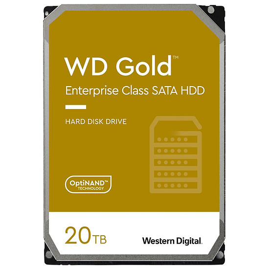 Disque dur interne Western Digital WD Gold - 20 To - 512 Mo