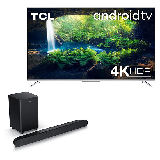 TV TCL 55P716 + TS6110 - TV 4K UHD HDR - 139 cm et Barre de son