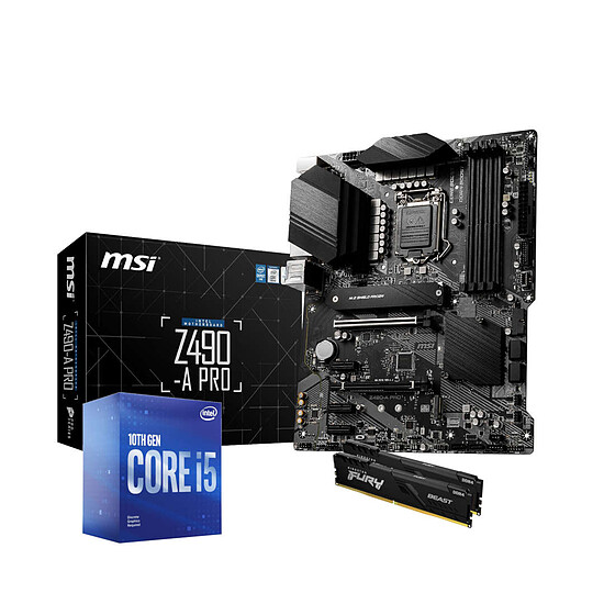 Kit upgrade PC Intel Core i5 10400F - MSI Z490 - RAM 16Go 3200Mhz