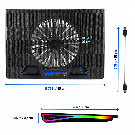 Refroidisseur PC portable Spirit of Gamer Airblade 800 - Autre vue