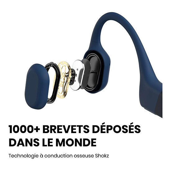 Casque Audio Shokz OpenRun USB-C Bleu - Casque sans fil  - Autre vue