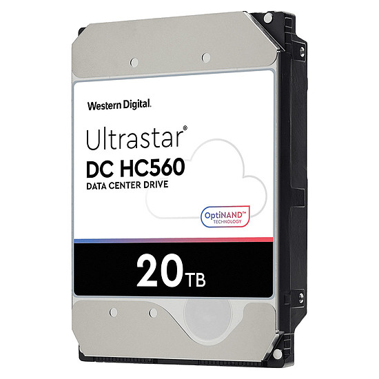 Disque dur interne Western Digital WD Ultrastar DC HC560 - 20 To - 512 Mo