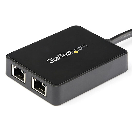 Câble RJ45 StarTech.com Adaptateur réseau USB 3.0 vers 2 ports Gigabit Ethernet 10/100/1000 Mbps - Autre vue