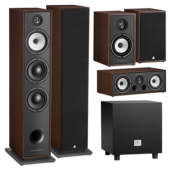 Enceintes HiFi / Home-Cinéma Triangle Pack Borea BR08 Noyer 5.1 - Autre vue