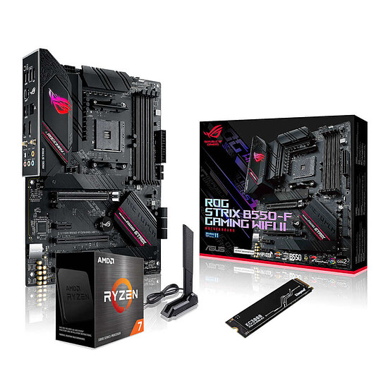 Kit upgrade PC AMD Ryzen 7 5800X - Asus B550 - SSD 1 To