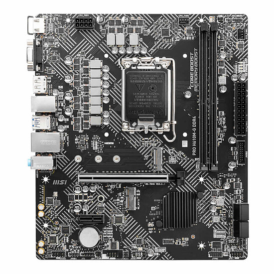 Carte mère MSI PRO H610M-G DDR4 - Autre vue
