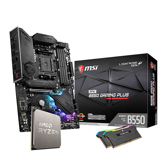 Kit upgrade PC AMD Ryzen 5 3600 - MSI B550 - RAM 16 Go