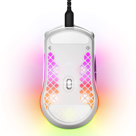 Souris PC SteelSeries Aerox 3 2022 - Snow - Autre vue