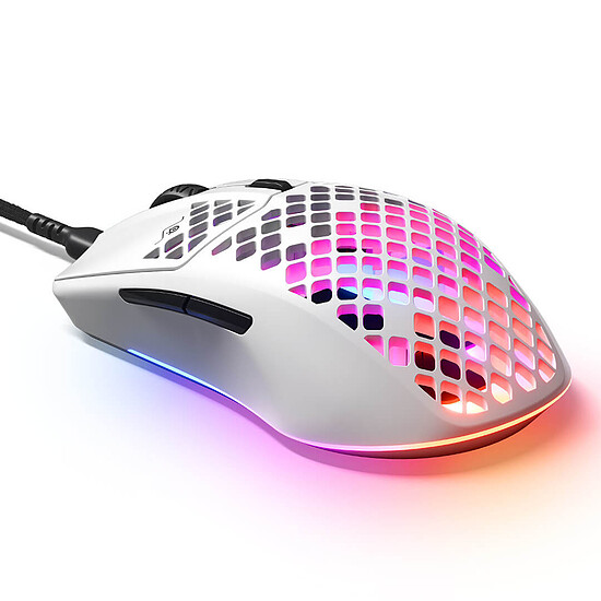 Souris PC SteelSeries Aerox 3 2022 - Snow - Autre vue